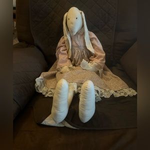 Stuffed door hanger bunny (pink only)